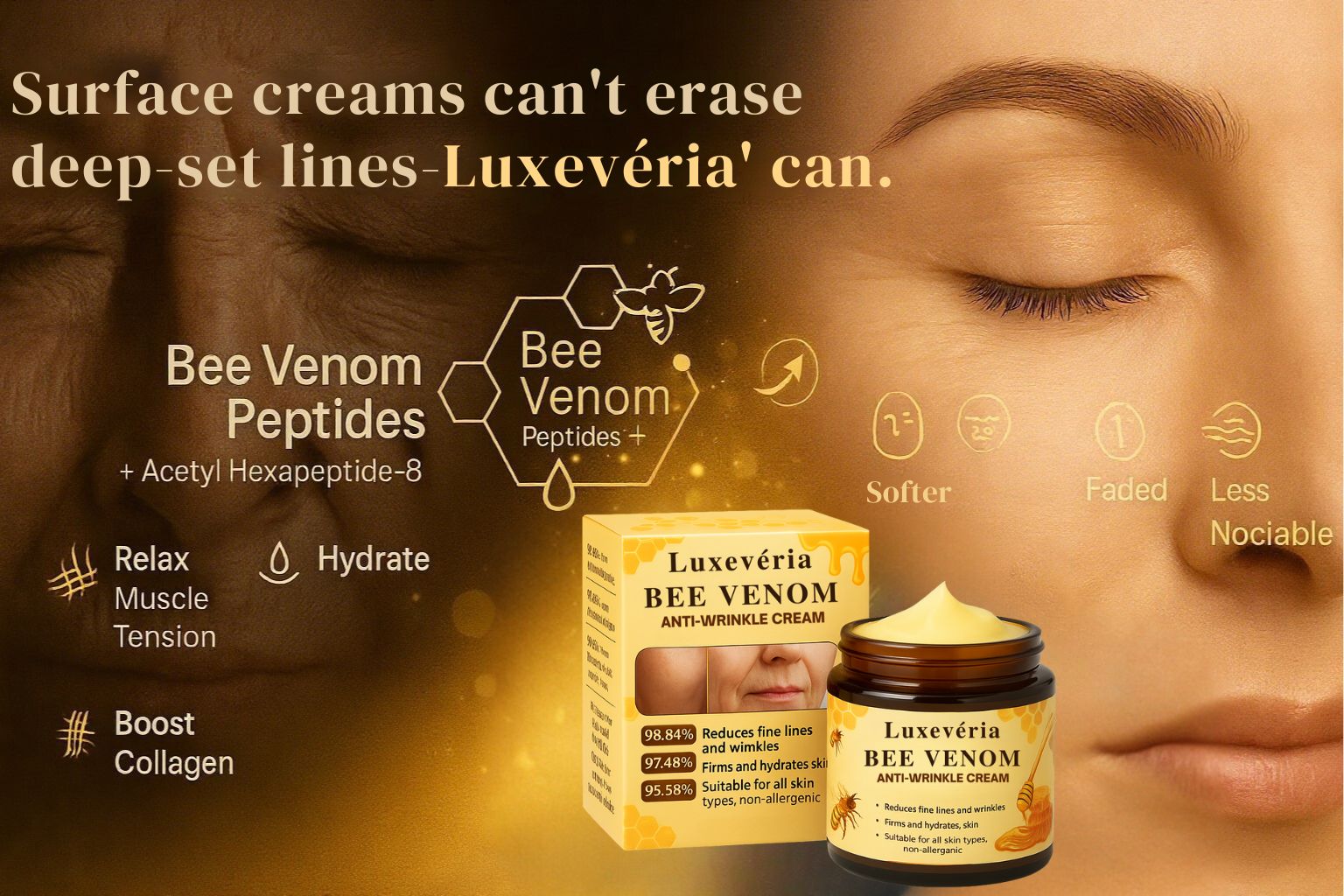 Luxevéria Bee Venom Anti-Wrinkle Cream