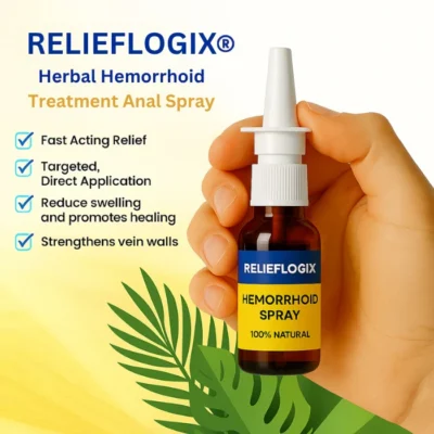 Relieflogix Hemorrhoid Spray bottle with fine mist spray nozzle