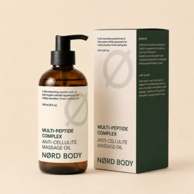 NØRD BODY Anti-Cellulite Massage Oil botanical anti-cellulite massage oil bottle