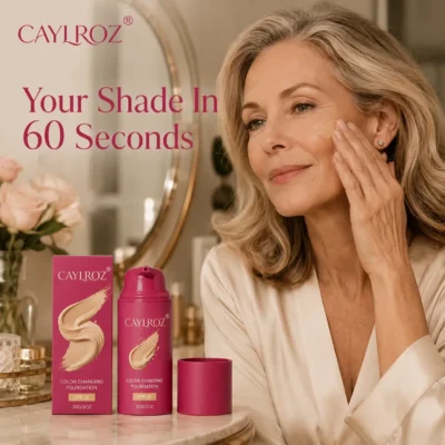 CAYLROZ Color Changing Foundation with vitamin E and mica
