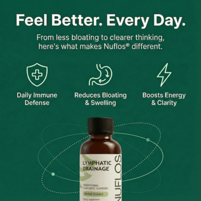Nuflos Lymphatic Drainage Drops herbal liquid