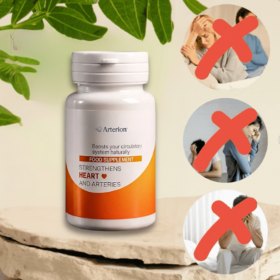 Arterion™ Food Supplement taken with water during a daily wellness routine