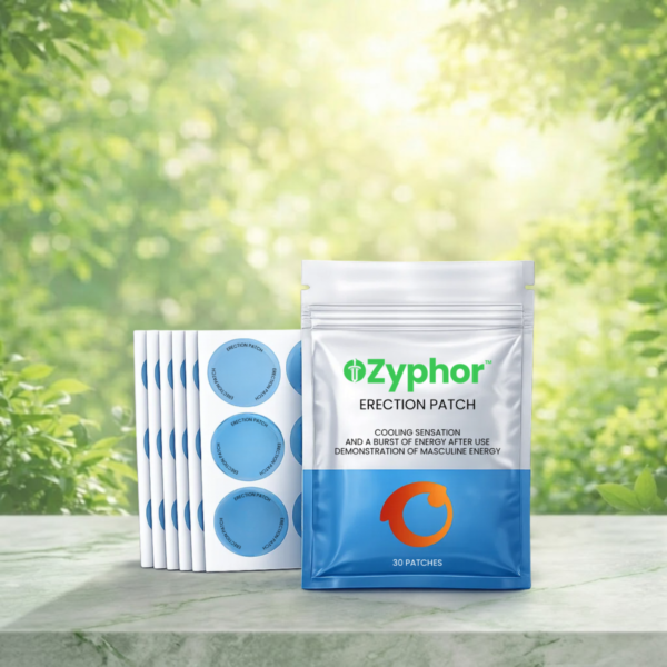 Zyphor™ Instant Erection Patch with peel-and-apply design