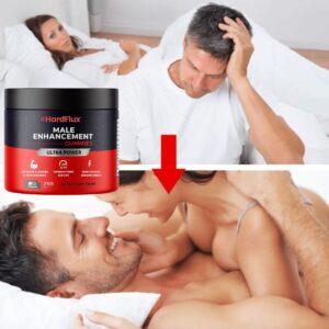 HardFlux™ Male Enhancement Gummies featuring Maca Root Extract in a botanical formula