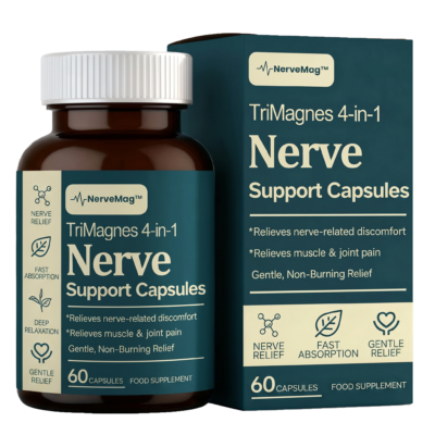 NerveMag™ Dietary Supplement taken with water as part of a daily wellness routine