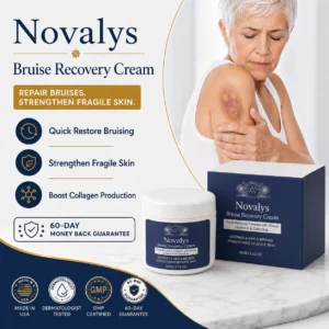 Novalys Bruise Recovery Cream bruise recovery cream in a compact jar