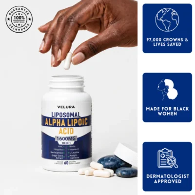 Velura™ Crown Revival Capsules with alpha lipoic acid, N-acetyl cysteine, and acetyl-L-carnitine