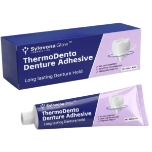 Sylovona Glow™ ThermoDenta Denture Adhesive long lasting denture adhesive squeeze tube