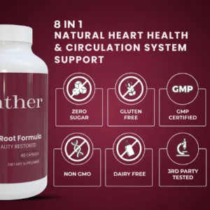 Zenther's Beetwise Root Formula presented in a travel-friendly capsule format