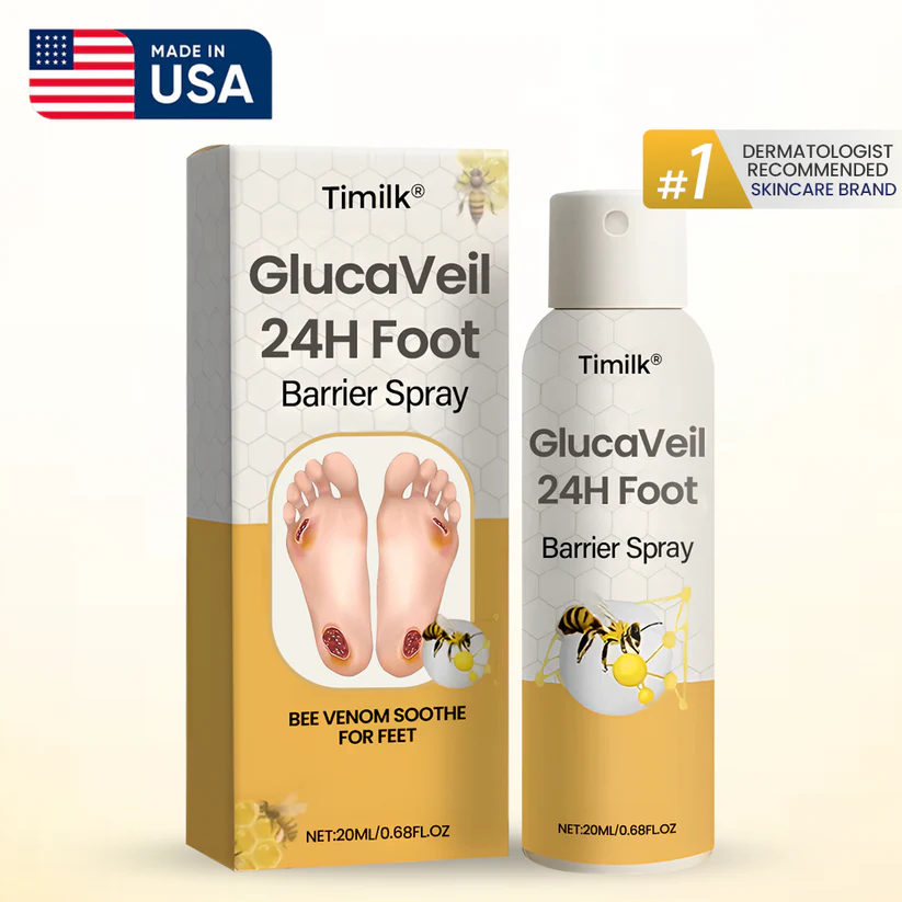 Timilk® GlucaVeil 24H Foot Barrier Spray with Sophora flavescens extract and mint extract