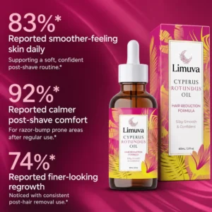 Limuva™ post-hair removal body oil