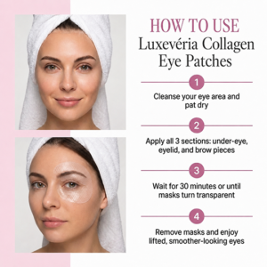 Luxevéria peptide collagen eye patches