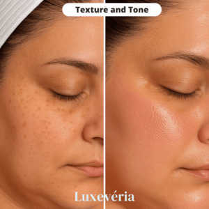 Luxevéria® Collagen Wrinkle Removal Solution prepared at home during an evening face care routine