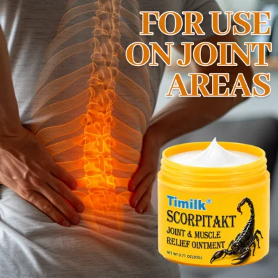 Timilk® ScorpiTakt Joint & Muscle Relief Ointment in a sealed jar