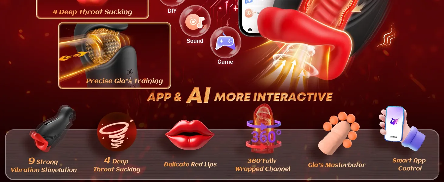Succubus™ Shockwave Therapy featuring 9 vibration modes and 4 vortex suction modes