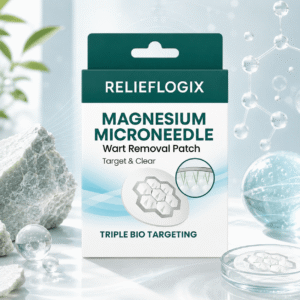 Relieflogix Magnesium Microneedle Wart Removal Patch with magnesium and dissolving microneedles