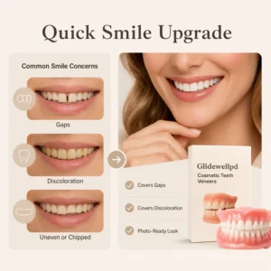 Glidewellpd Cosmetic Teeth Veneers | Premium Full Cover Dentures
