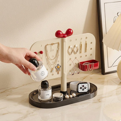 Creative Cream Style Desktop Pegboard Organizer