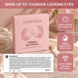 Luxevéria Collagen Eye Patches | Deep Peptide Collagen Eye Mask