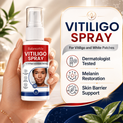 BalanceVie Vitiligo Spray bottle with fine mist nozzle for facial and body application