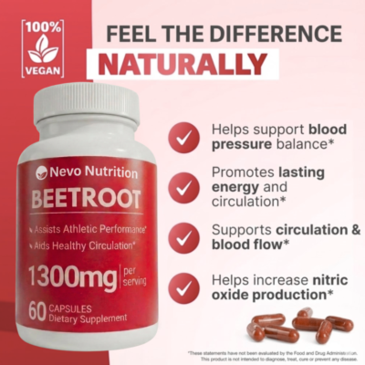 Nevo Nutrition beetroot dietary supplement