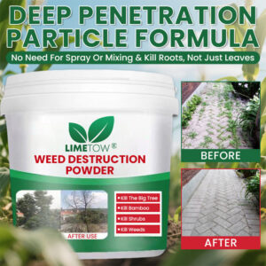 LIMETOW® Weed Destruction Powder container with easy-pour packaging