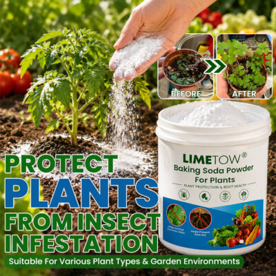 LIMETOW® Baking Soda Powder for Plants in resealable packaging