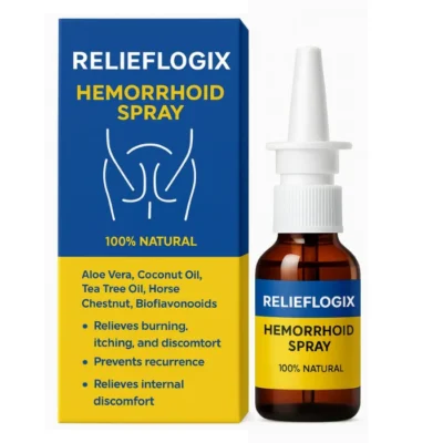 Relieflogix Hemorrhoid Spray bottle with fine mist spray nozzle