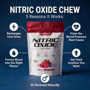 Holivaro Mens Health Bundle with nitric oxide and prostate health chews