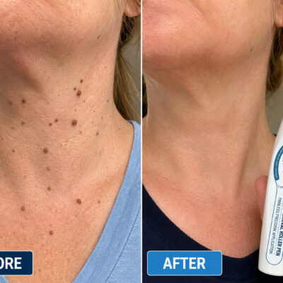 Luxevéria Mole Removal Roller Pen cosmetic skincare roller designed for accurate at-home spot care.