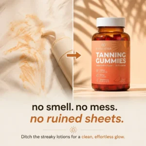Evelliora plant-based tanning gummies