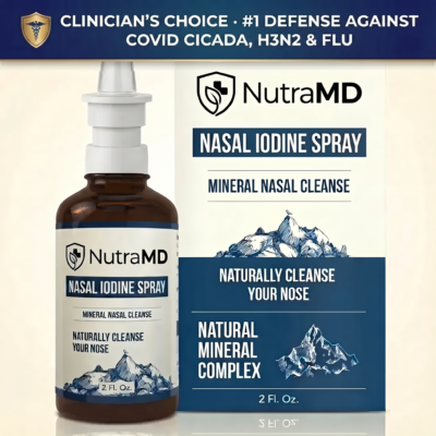 NutraMD Nasal Iodine Spray with menthol and mint extract
