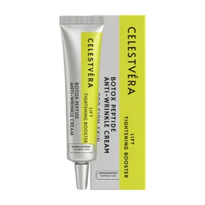 Celestvéra Botox Peptide Anti-Wrinkle Cream in a compact skincare jar