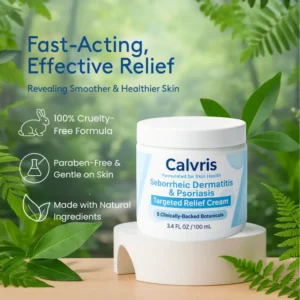 Calvris Beard Recovery Cream | Seborrheic Dermatitis & Psoriasis Relief Cream