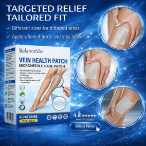 BalanceVie Vein Health Microneedle Care Patch with flexible waterproof adhesive design