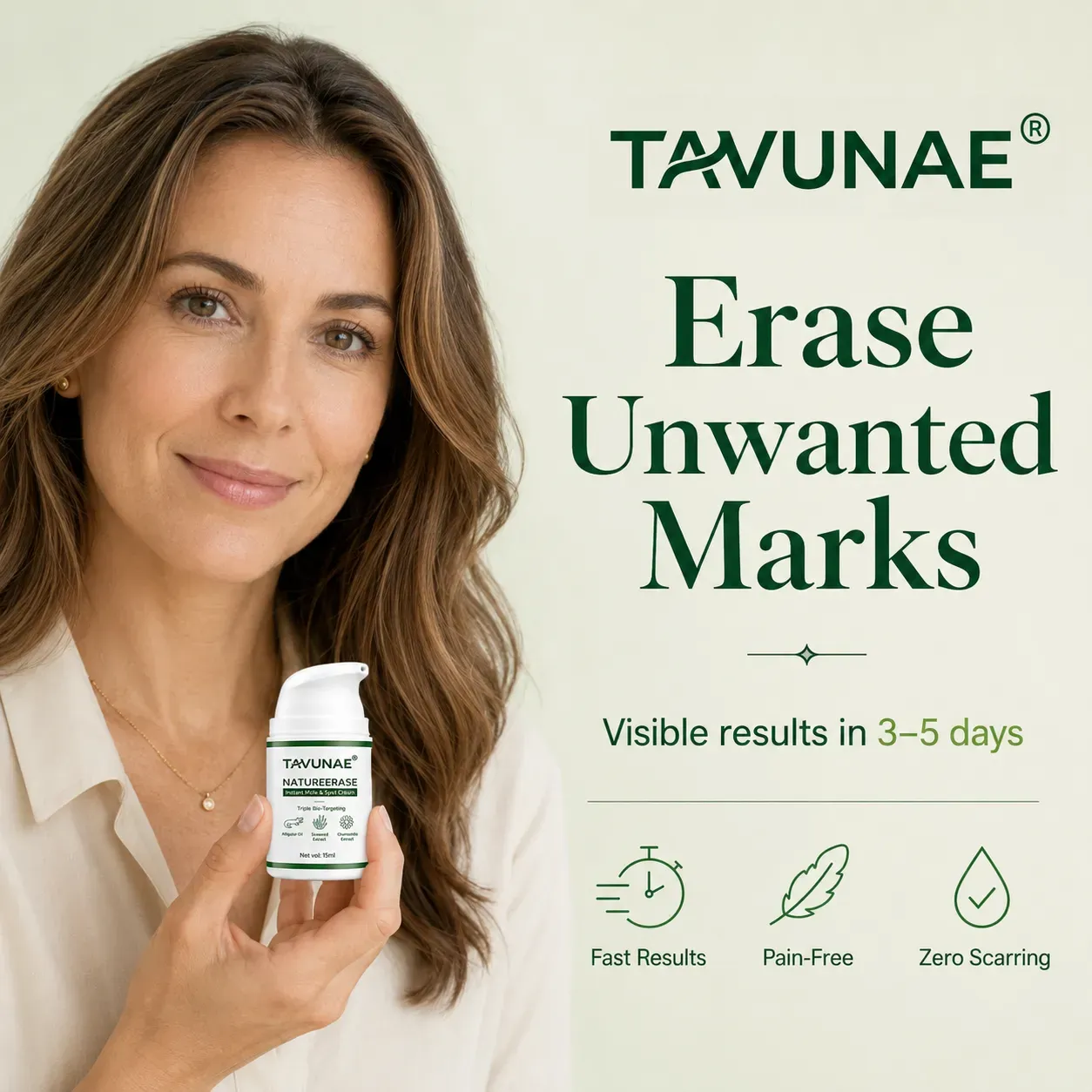 TAVUNAE® NATUREERASE Instant Mole & Spot Cream