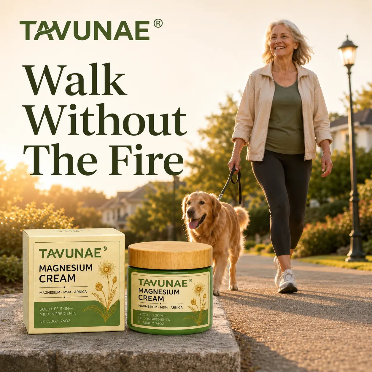 Tavunae® Magnesium Cream for soothing daily body care