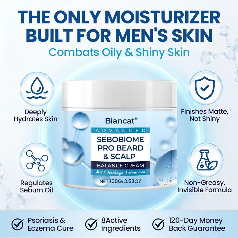 Biancat® Advanced SeboBiome Pro Beard & Scalp Balance Cream with mild herbal extraction
