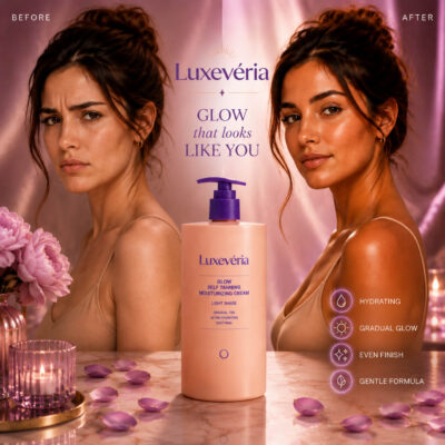 Luxevéria Glow Self Tanning Cream with buffered DHA