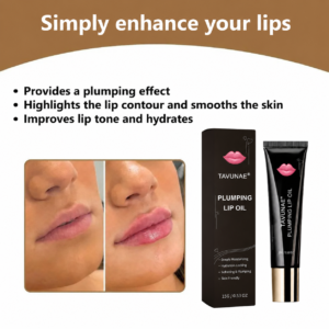 Tavunae® Plumping Lip Oil with hydration-locking formula