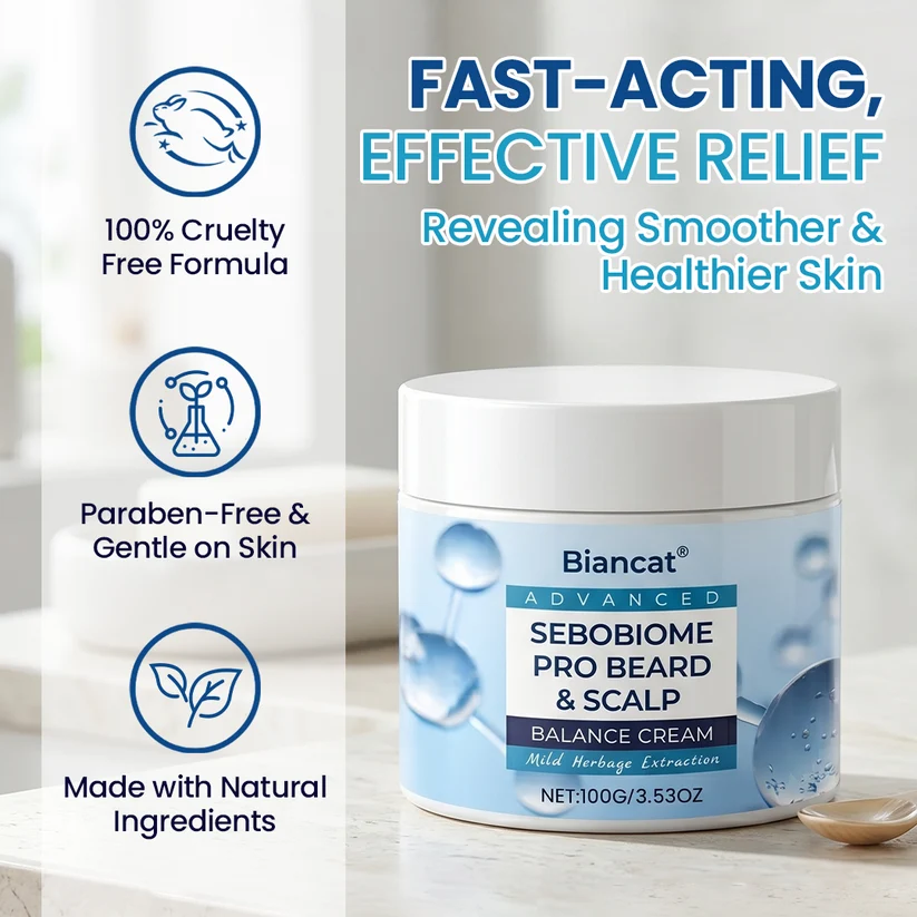 Biancat® Advanced SeboBiome Pro Beard & Scalp Balance Cream for daily beard and scalp care