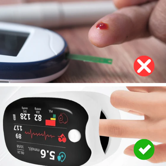 DiabeCheck™ fingertip wellness tracking device