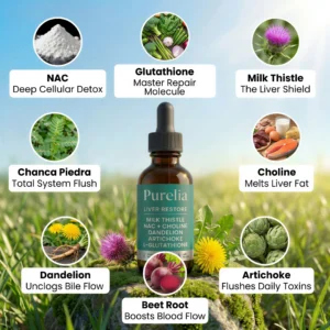 Purelia liquid liver support supplement