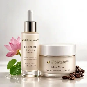 Glowtara™ brightening skincare serum and mask set