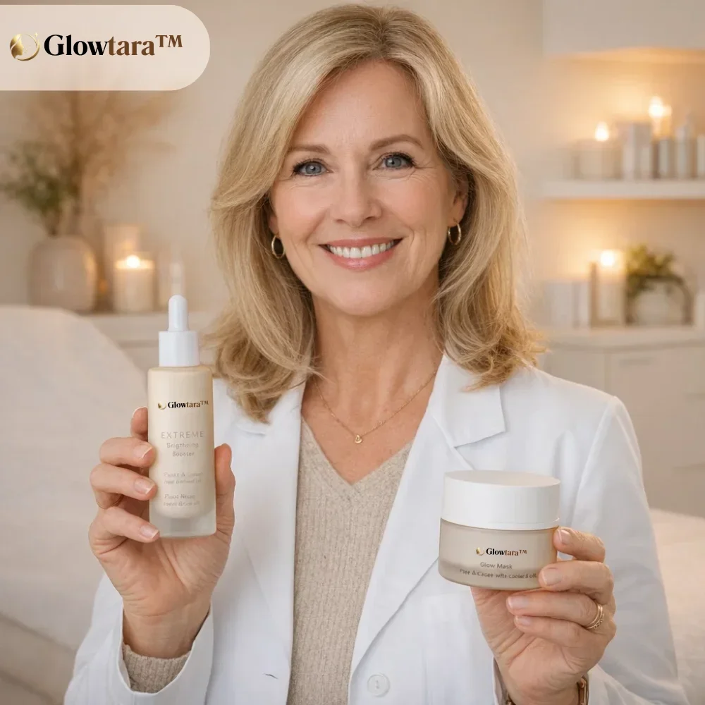 Glowtara™ Extreme Brightening Booster and Glow Mask Set for a two-step skincare routine