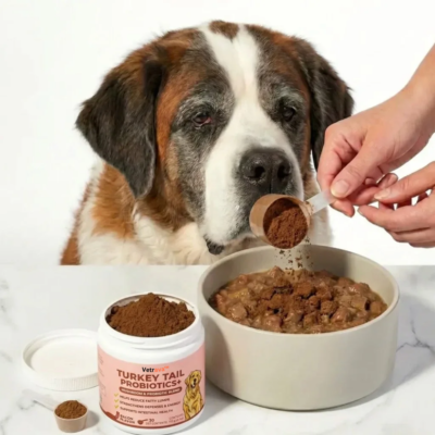 Vetrava™ Turkey Tail Probiotics+ for daily dog wellness support