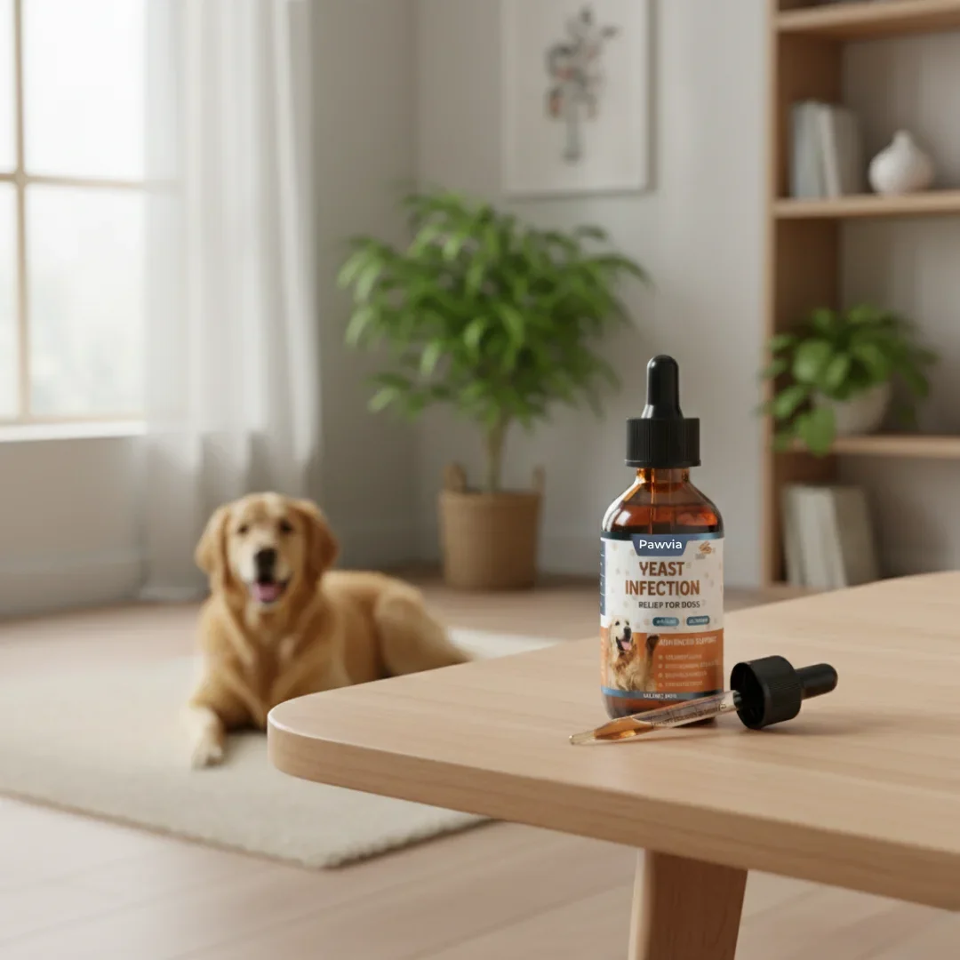 Pawvia™ Advanced Support Drops for mixing into dog food or water