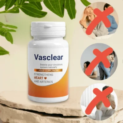 Vasclear Food Supplement with garlic and hawthorn