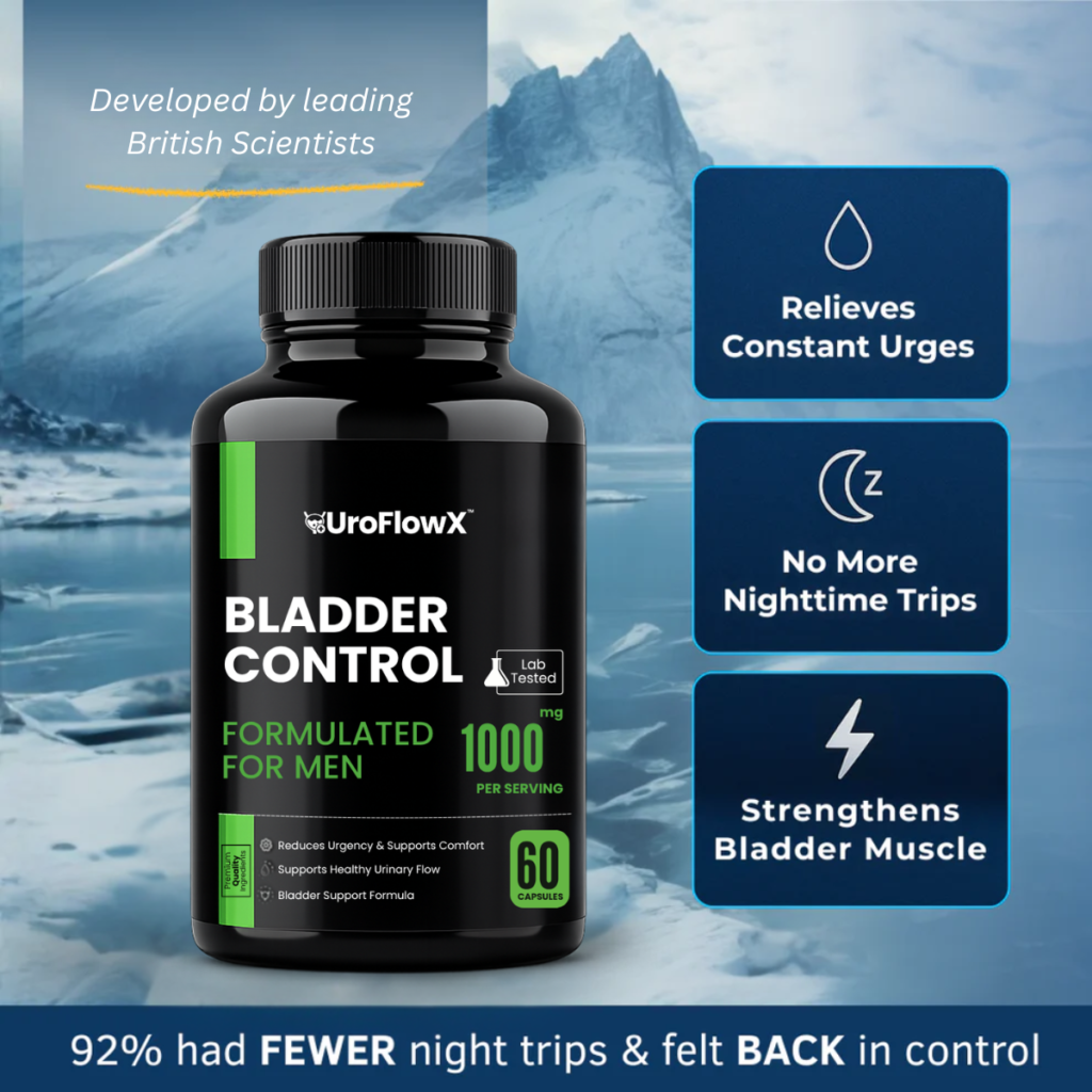 UroFlowX™ Bladder Control Formulated For Men for daily men’s wellness