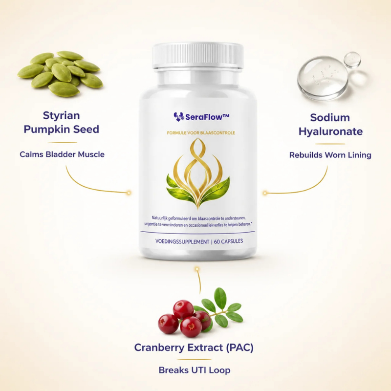 SeraFlow™ Bladder Control Formula for daily supplement use